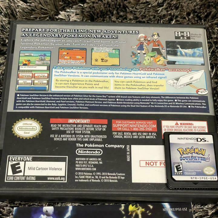 Exceptional Pokémon Soul Silver North American Version Lugia Verified Operation