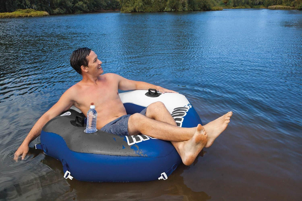 River Run Connect Inflatable Tube (4 Pack) &amp; Mega Chill II BeveraFloat
