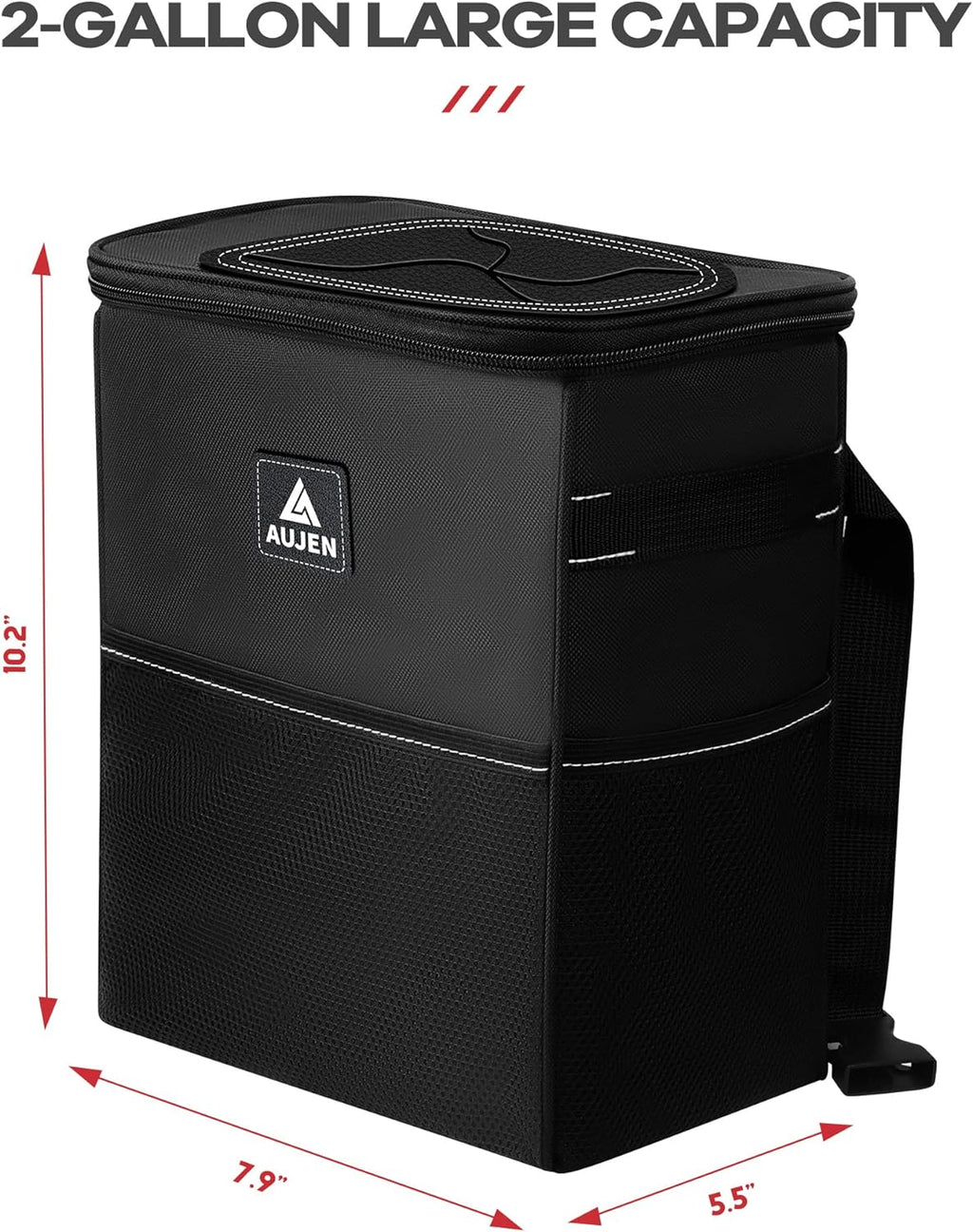 AUJEN Trash Can- Easy-to-Install Car Accessory Interior - Leak-Proof Organizer and Storage Bag for The Back/Front/Console of Any Cars,Sedans, SUVs &amp; Trucks