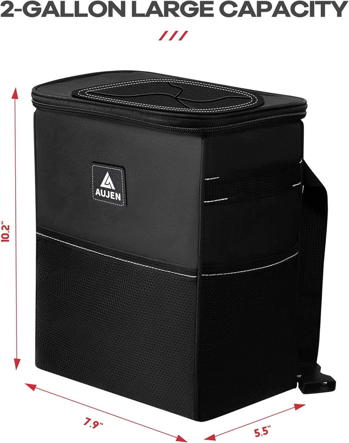 AUJEN Trash Can- Easy-to-Install Car Accessory Interior - Leak-Proof Organizer and Storage Bag for The Back/Front/Console of Any Cars,Sedans, SUVs &amp; Trucks