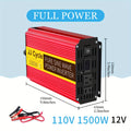 Pure Sine Wave Power Inverter 12V/24V To 110V 60HZ 500W 1000W 1500W 2000W DC To AC VoltaConverter Power Supply