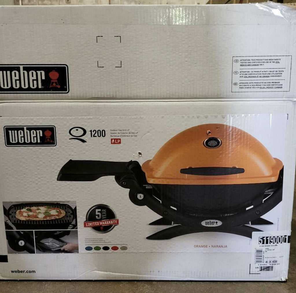 Q1200 1-Burner Portable Tabletop Propane Gas Grill in Oran-51190001