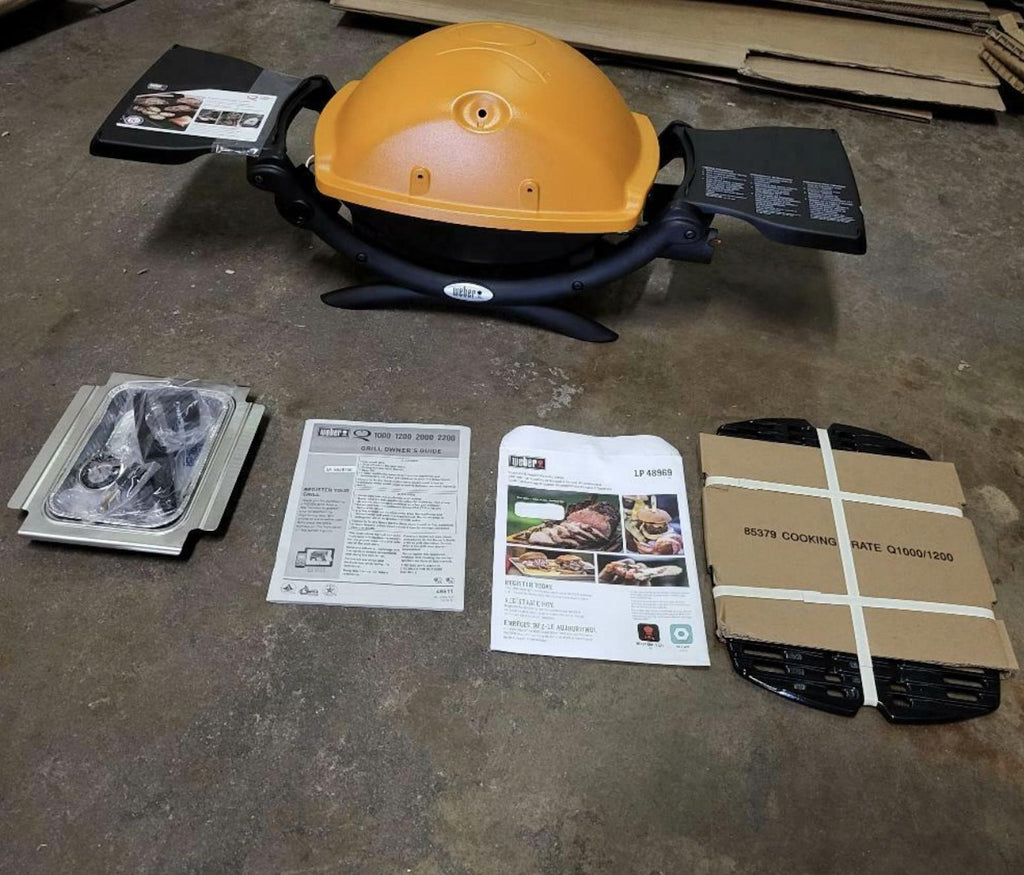 Q1200 1-Burner Portable Tabletop Propane Gas Grill in Oran-51190001