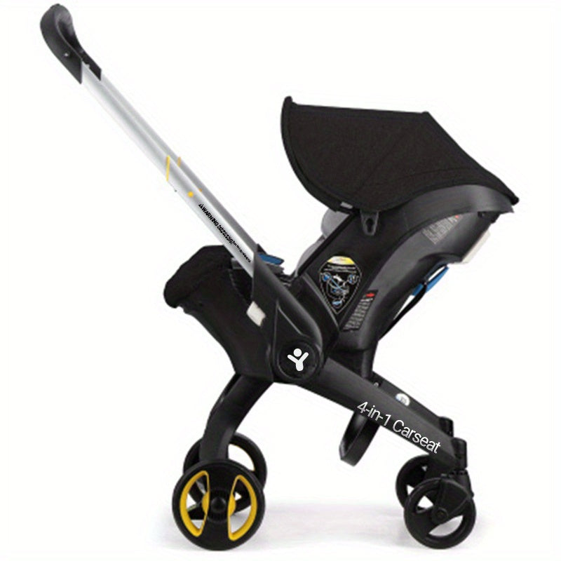 Effortless Baby Strolling, 4-in-1 Foldable Stroller For Use In Shopping Malls, Supermarkets, And Outdoors,  Thanksgiving, Christmas, Year Gift