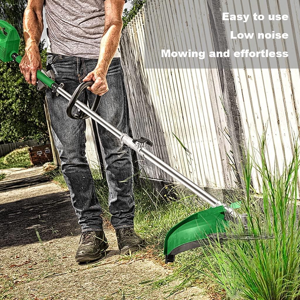 Priority Culture Battery Grass Cutter Outdoor Portable Electric Lawn Mower Garden Small Rechargeable Weeder, Multifunctional Agricultural Lawn Mower, High-Power Brushless Motor 48V/4Ah