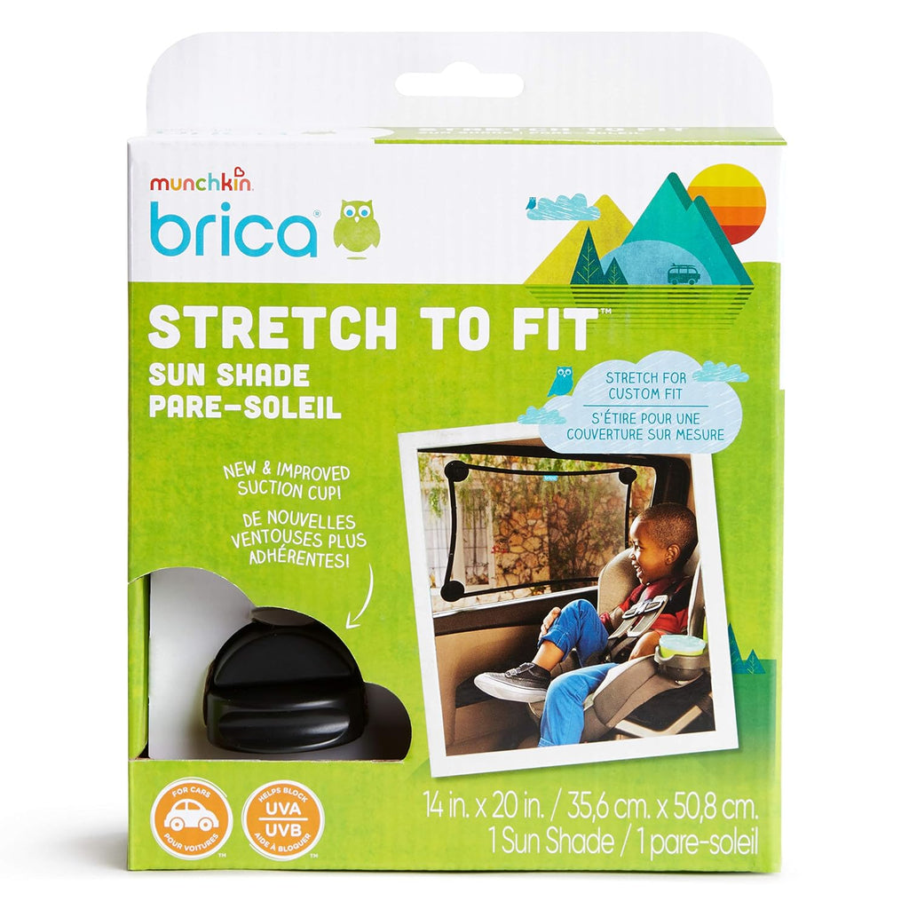 MunchkinBricaStretch to FitCar Window Sun Shade, Helps Block UVA/UVB Rays