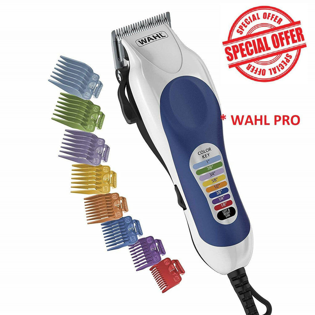 WAHL PRO CLIPPER Barber Haircut Color Trimmer Men Professional Hair Cutting Kit