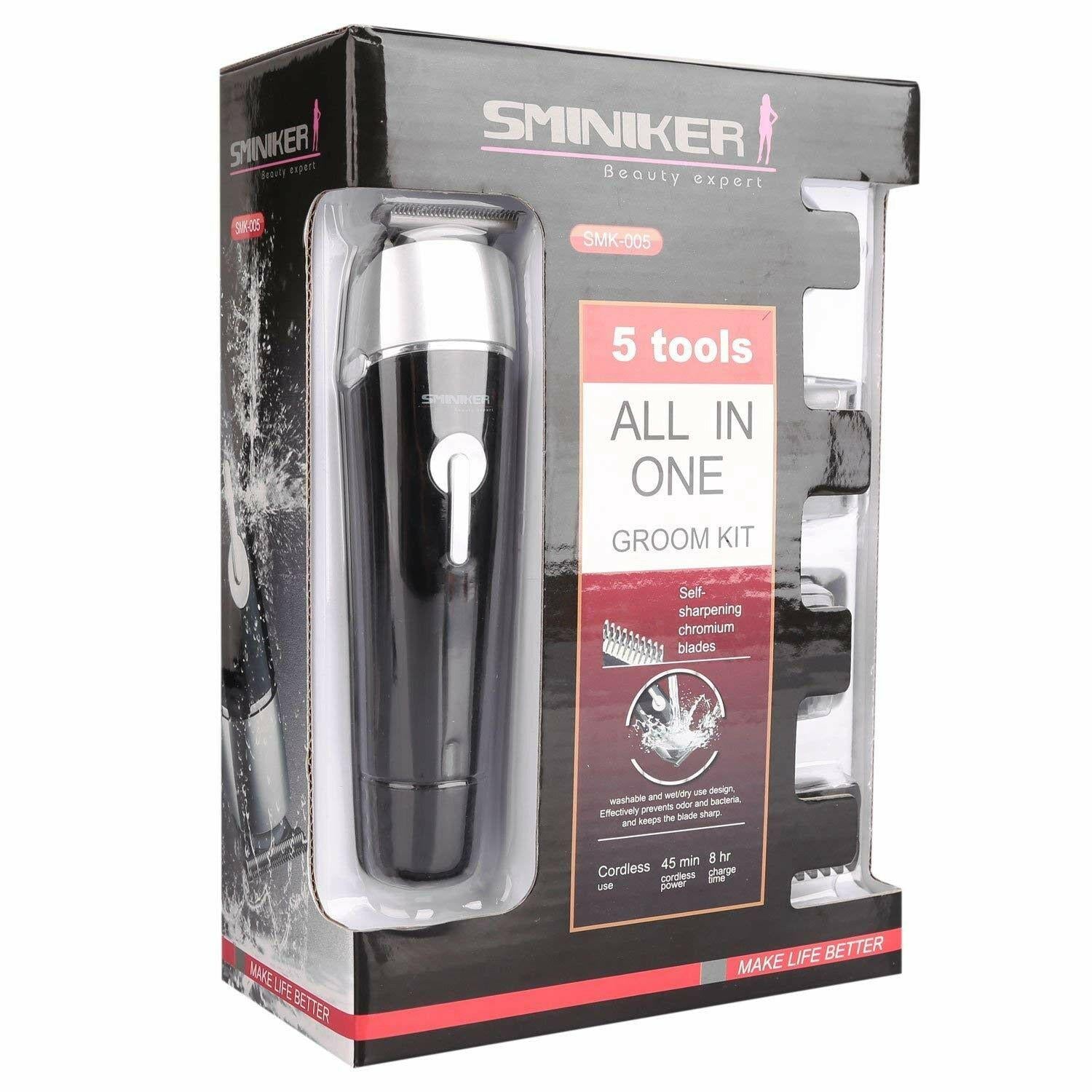 Man Men Grooming Kit 5 in 1 Waterproof Hair Clippers Beard Hombres Barba Cabello