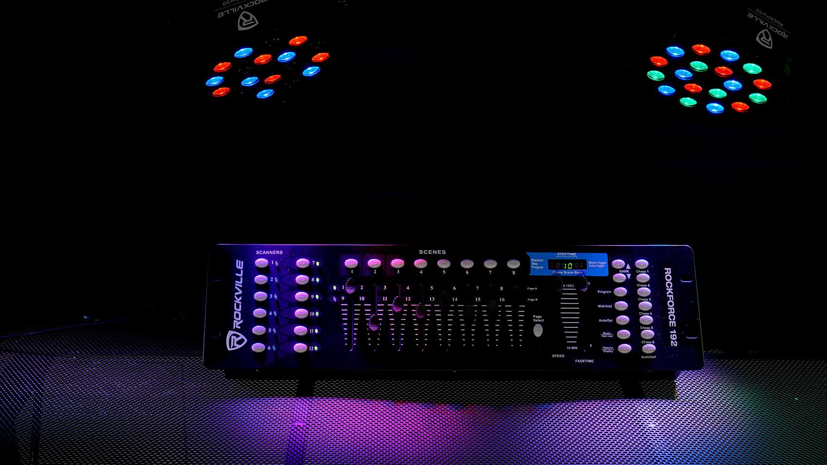 Chauvet DJ GEYSER P7 DMX Fog Machine RGBA+UV LED Effects+Remote+DMX Controller