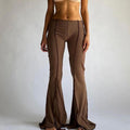 vintage hippe low waist flare trousers