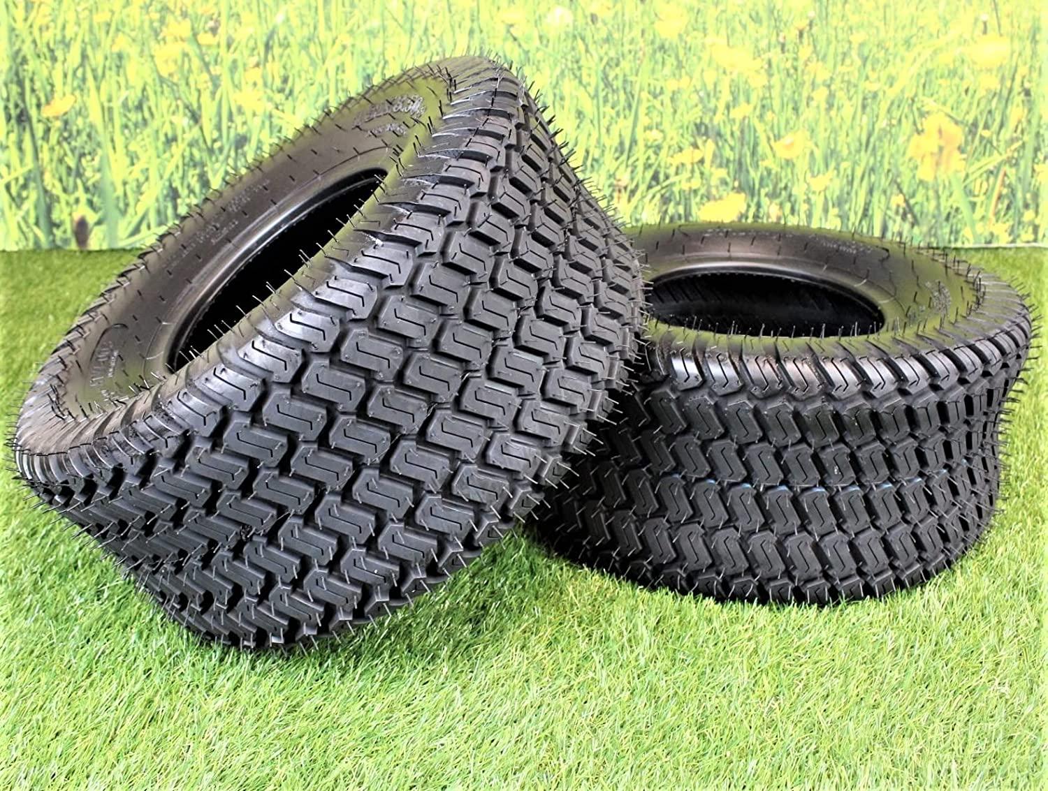 Set of Two 18x8.50-8 4 Ply Turf Tires for Lawn & Garden Mowers 18x8.5-8