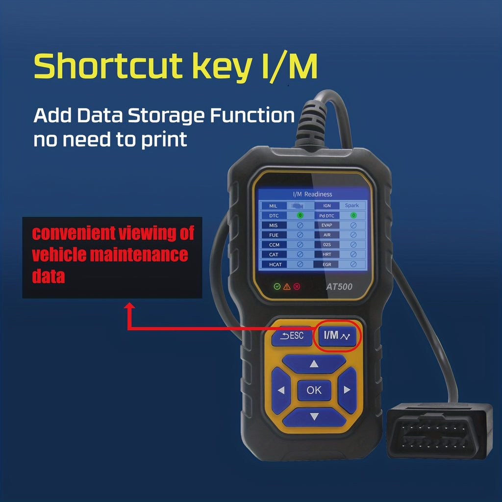 Car Code Reader, OBD2 Scanner Check Engine Light Fault Code Reader Scanner CAN Diagnostic Scan Tool For All OBDII Protocol Cars Since1996