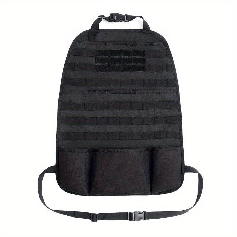 Military-Grade Car Back Seat Organizer: Tactical Accessories, Molle Pouch StoraBag, Outdoor Self-Driving Hunting Seat Cover Bag