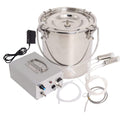 Electric Cow Goat MilMachine, Portable Pulsation MilMachine Single Bucket Piston Vacuum Pump 5L