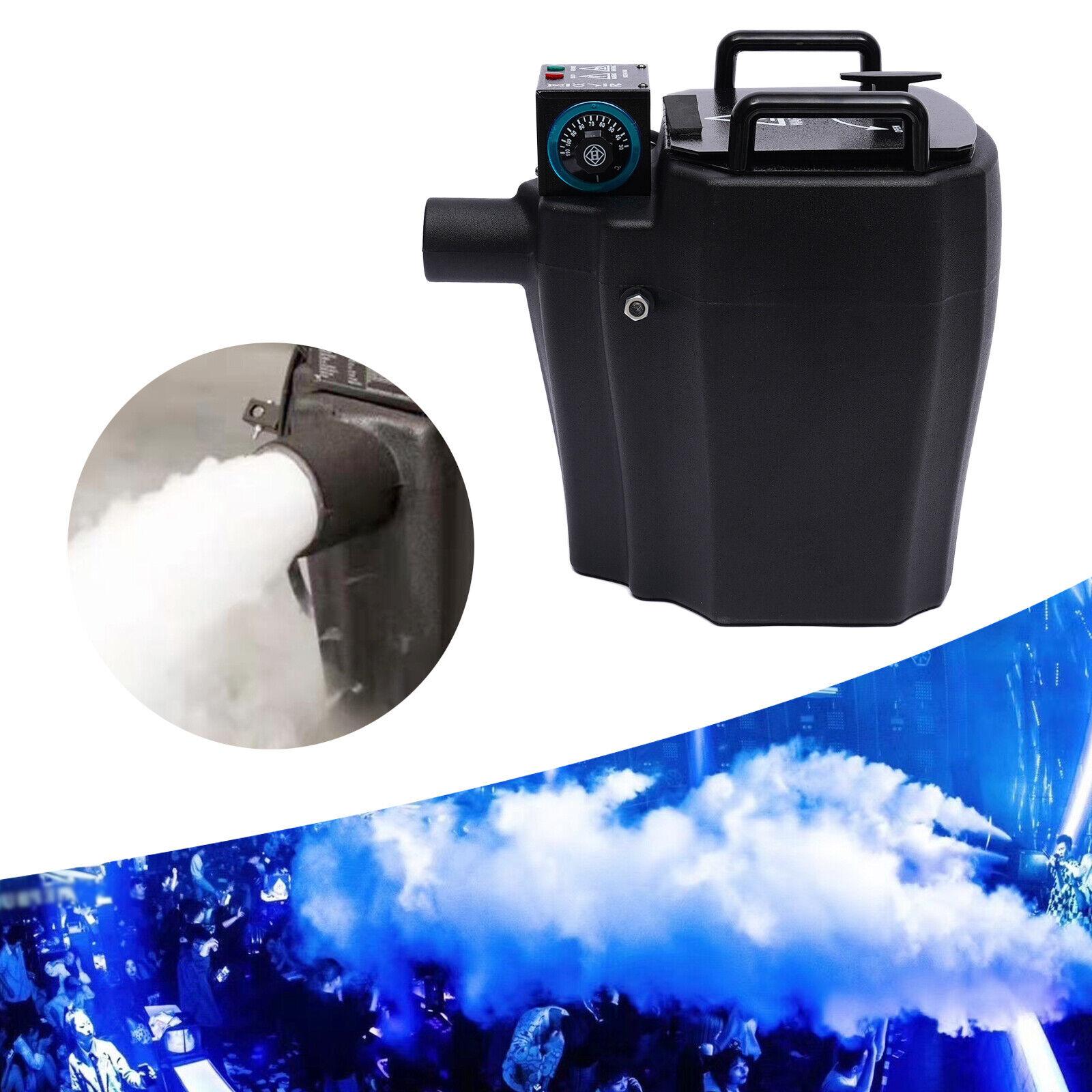 Dry Ice Machine DJ StaEffect Low Smoke Fog Machine for Wedding Party Black