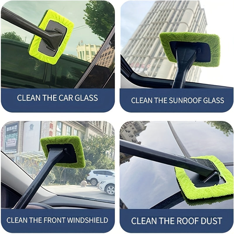 Effortlessly Clean Your Car Windows With This Windshield Cleaner Brush Kit!