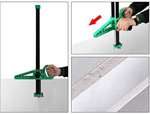 ZHENWOCAI  Steel Manual Gypsum Board Cutting Artifact Roller Type Hand Push Drywall Cutting Tool New