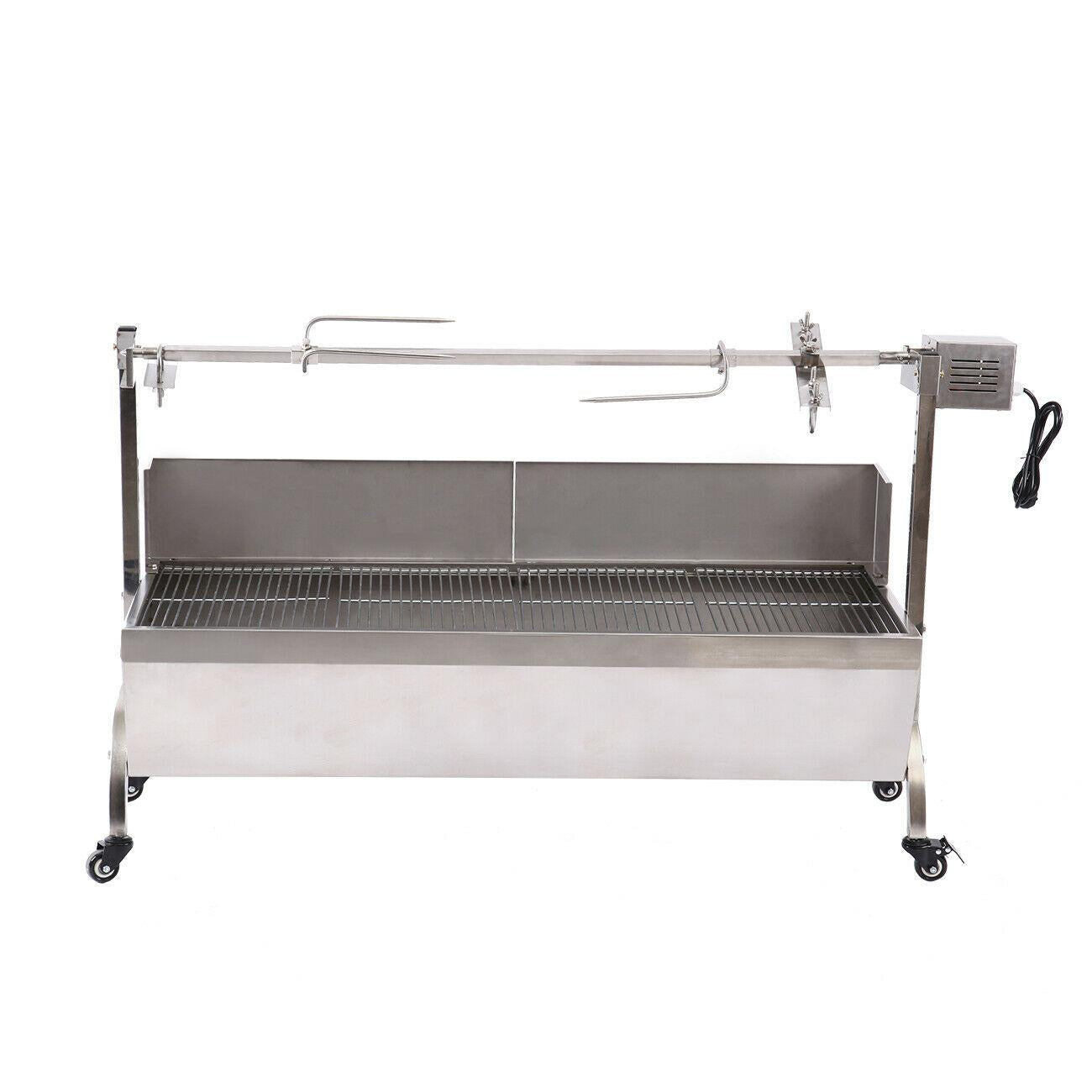 25W LarRoaster Spit Rotisserie BBQ Grill Whole Lamb Chicken Pig Lamb 4 Rubber