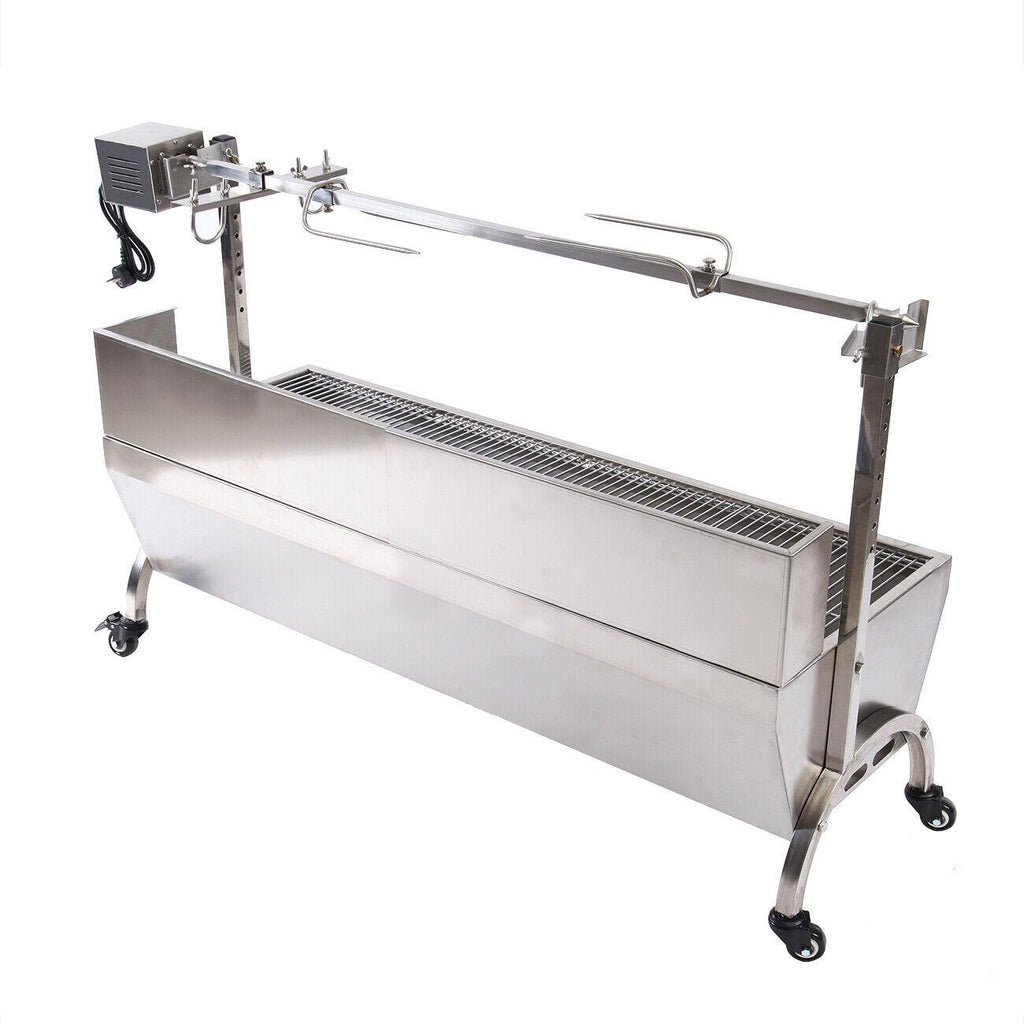 25W LarRoaster Spit Rotisserie BBQ Grill Whole Lamb Chicken Pig Lamb 4 Rubber