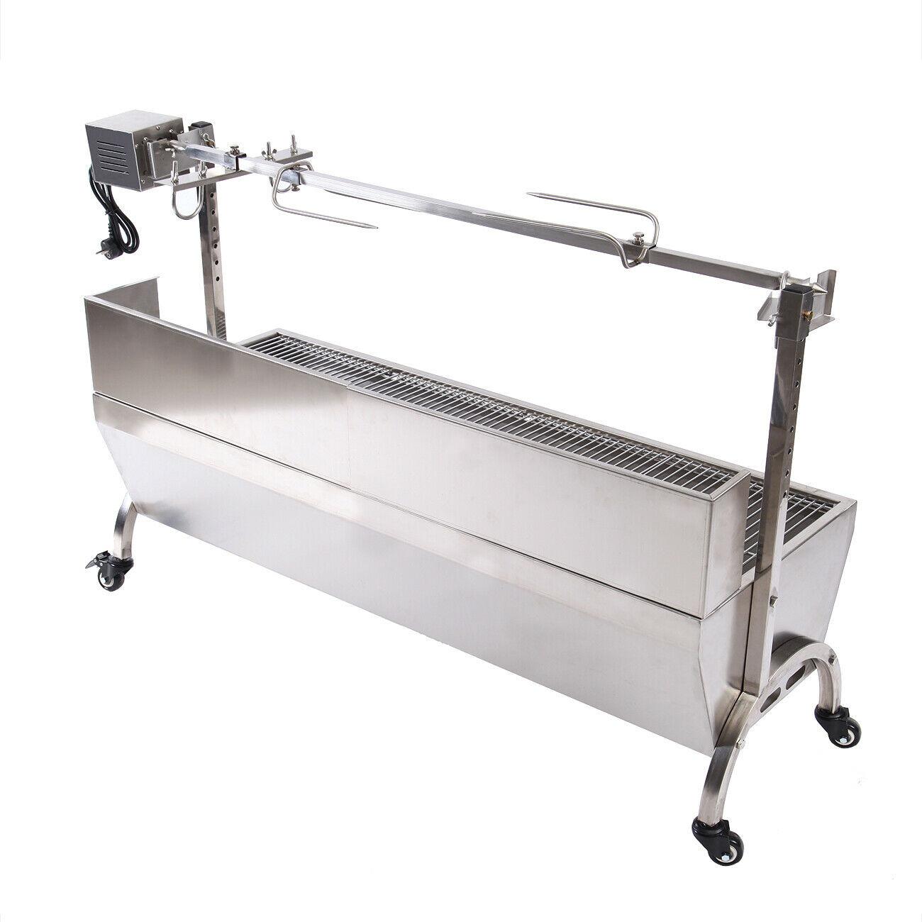 25W LarRoaster Spit Rotisserie BBQ Grill Whole Lamb Chicken Pig Lamb 4 Rubber