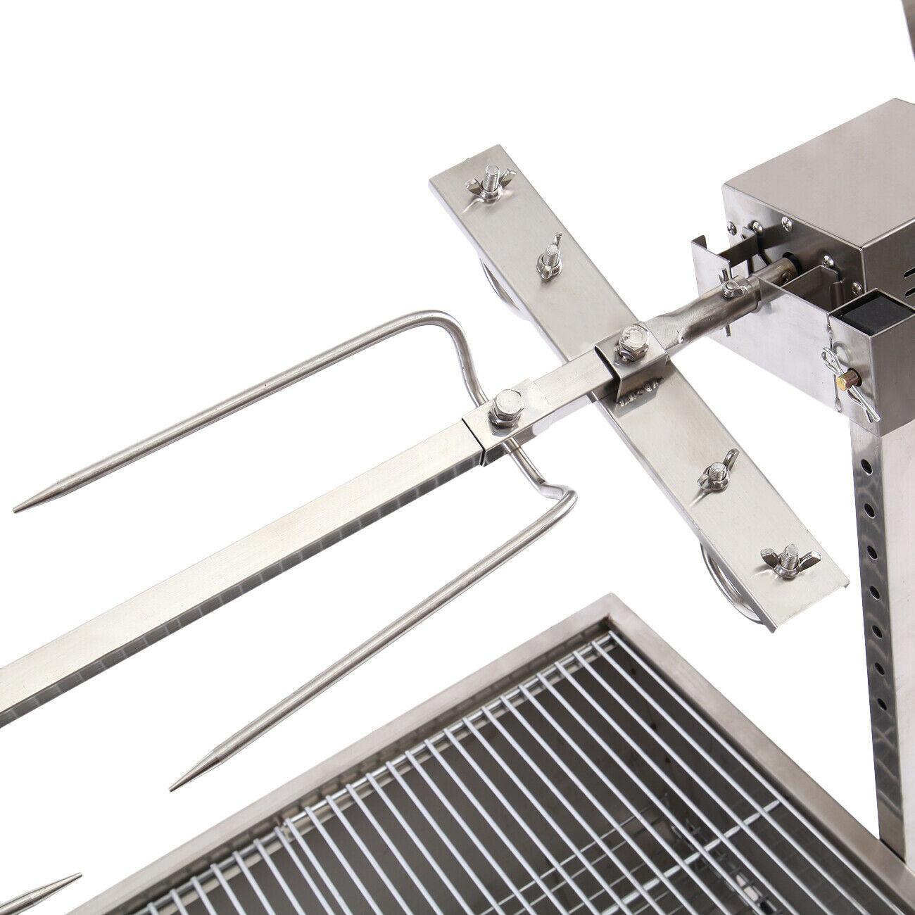 25W LarRoaster Spit Rotisserie BBQ Grill Whole Lamb Chicken Pig Lamb 4 Rubber