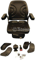 Stens Seat Mechanical Suspension, Black Vinyl, Adjustable