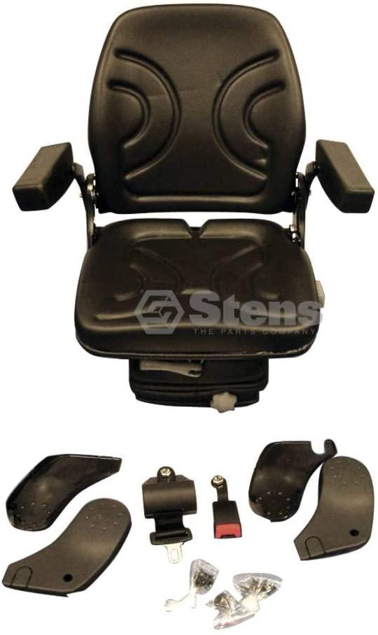 Stens Seat Mechanical Suspension, Black Vinyl, Adjustable