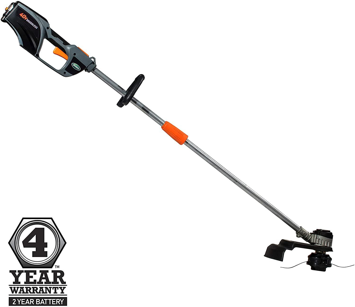 Scotts Outdoor Power Tools LST01540S 40-Volt 15-Inch Cordless String Trimmer, 2Ah Battery & Fast Charger Included