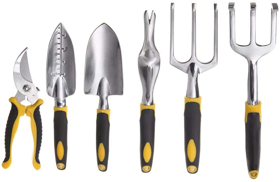 C.W.USJ Hand Tool  Steel Tool Set Planting Tools Pliers with Folding Bag 7Pcs Household Tool