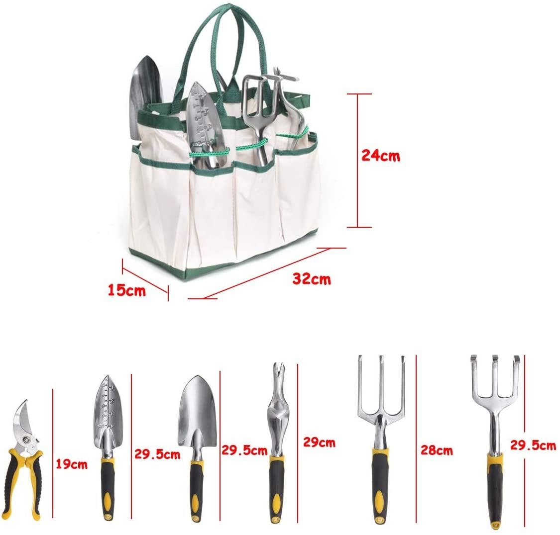 C.W.USJ Hand Tool  Steel Tool Set Planting Tools Pliers with Folding Bag 7Pcs Household Tool