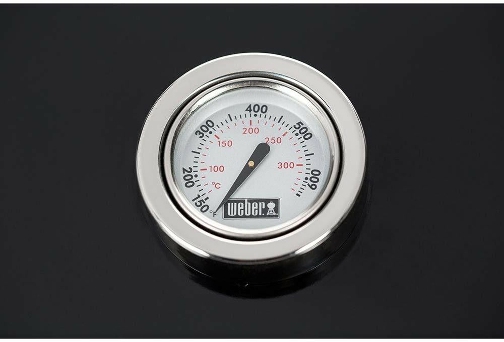 Gas BBQ Grill  Spirit II E-310 3-Burner Natural Black Cart Thermometer