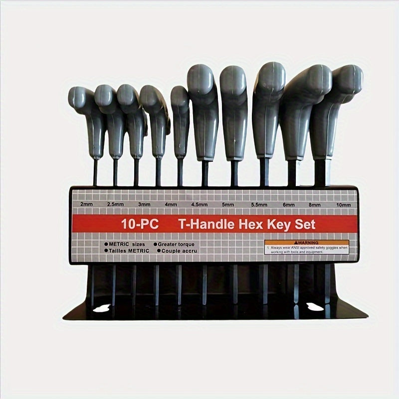 T Handle Hex Key Set Metric And Or SAE 10 To 20pcs Allen Allan Keys T Bar Wrench With Stand