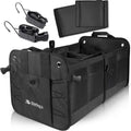 Starling's Car Trunk Organizer - Durable Storage SUV Cargo Organizer Adjustable (Black, 2 Compartments)