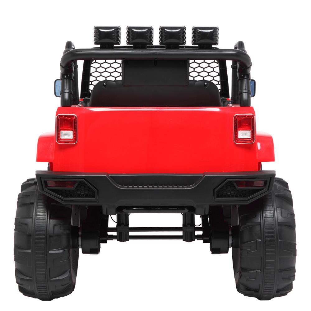 Zimtown 12V Ride On Car Kids Electric Battry Powered w/ Remote Control, 3 Speeds, LED Lights, MP3 - Red
