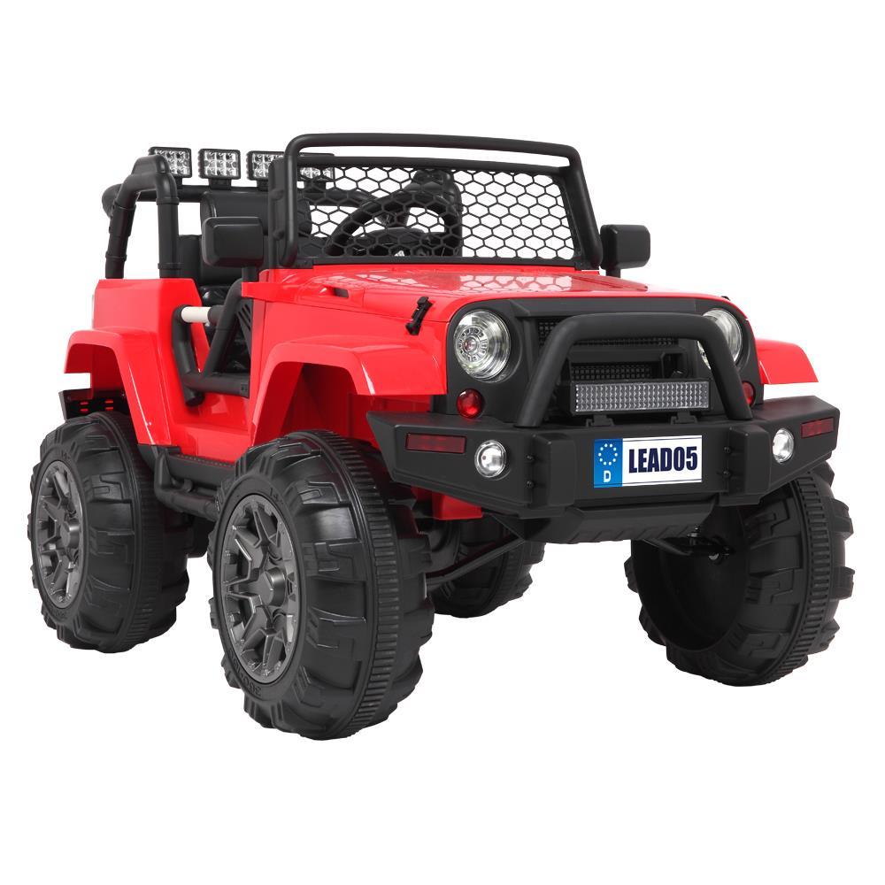 Zimtown 12V Ride On Car Kids Electric Battry Powered w/ Remote Control, 3 Speeds, LED Lights, MP3 - Red