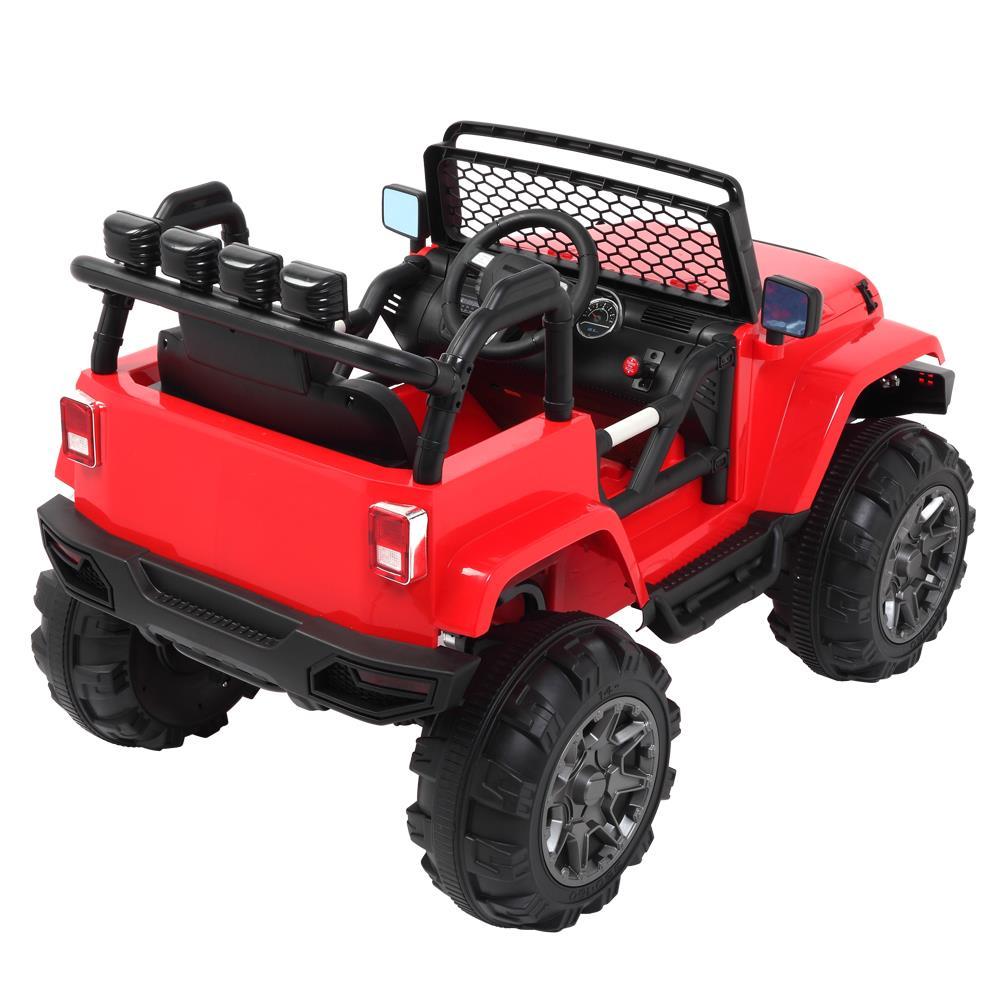 Zimtown 12V Ride On Car Kids Electric Battry Powered w/ Remote Control, 3 Speeds, LED Lights, MP3 - Red