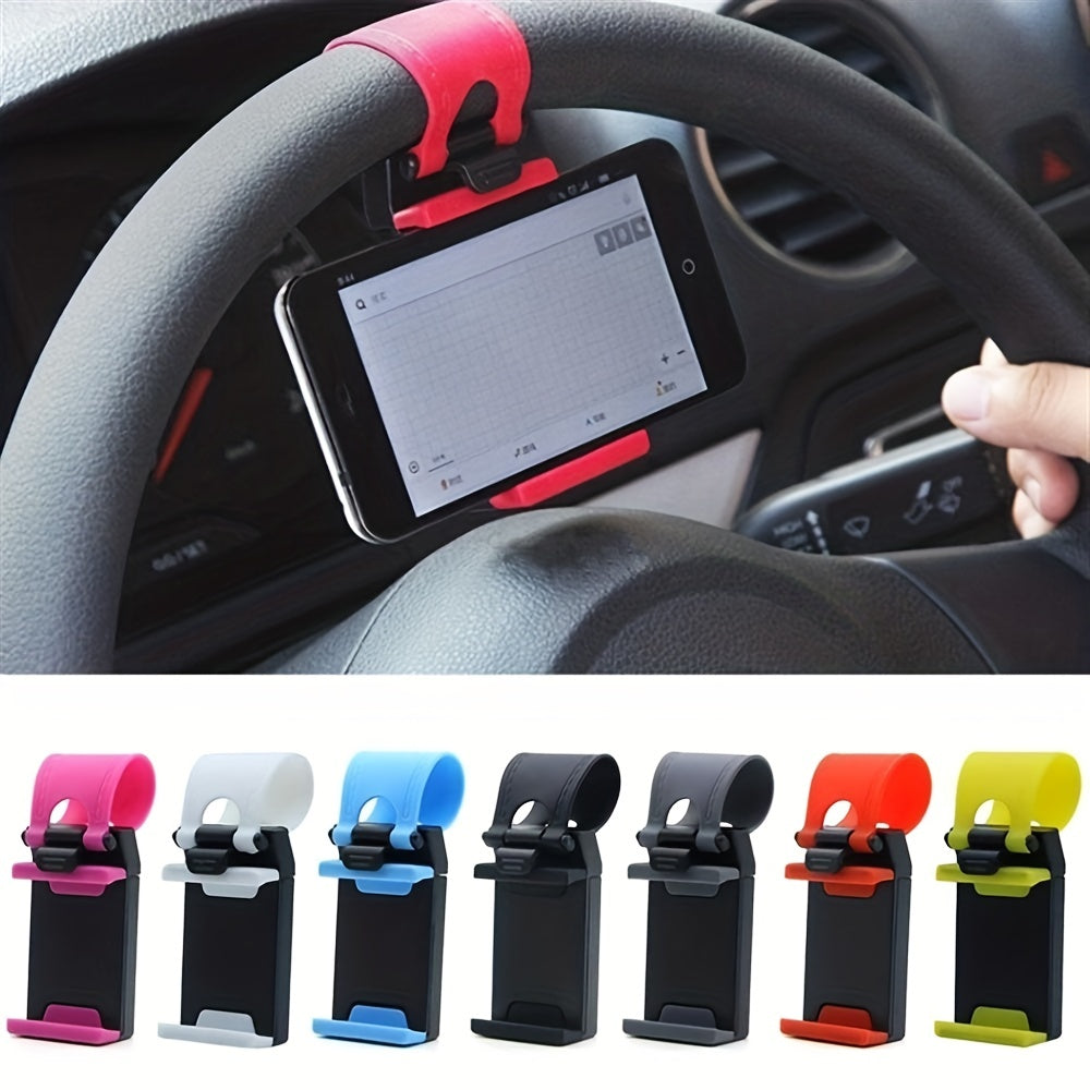 Upgrade Your Driving Experience With A Universal Car Steering Wheel Phone Holder!