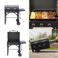 Grill CooBBQ Outdoor 28"  Portable Propane Flat Cook Top Burner Gas Griddle