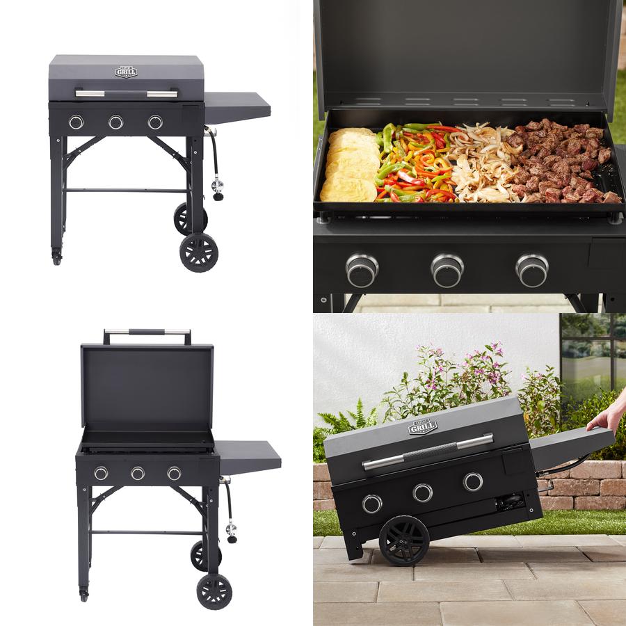 Grill CooBBQ Outdoor 28"  Portable Propane Flat Cook Top Burner Gas Griddle
