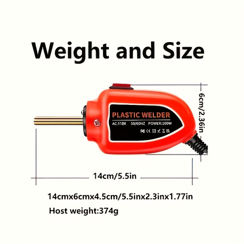 100W Plastic Welding Machine: The Perfect Tool for Car Bumper Repairs and PVC Soldering!