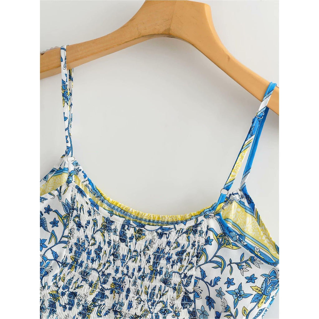 printed top and pants