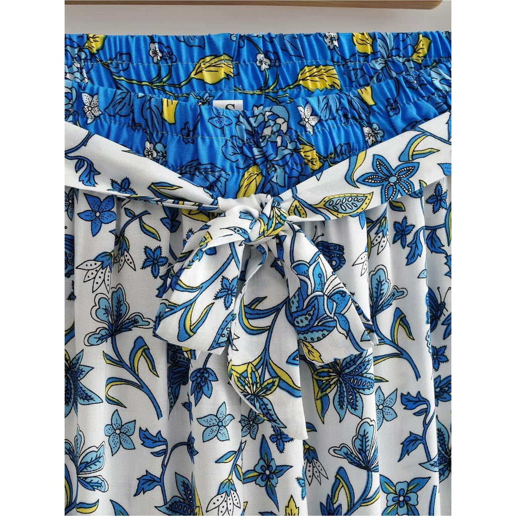 printed top and pants