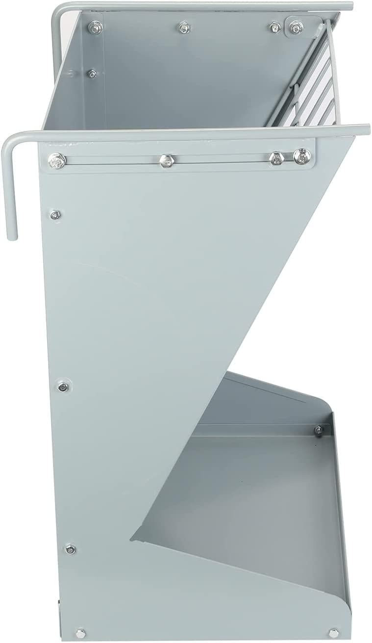 Hay Feeder for Goats, Hay Rack Wall Mount, Hanging Horse Feeder, Sheep Goat Hey Feeder Metal Feed Trough, Heavy-Duty Livestock Hay and Grain Feeders