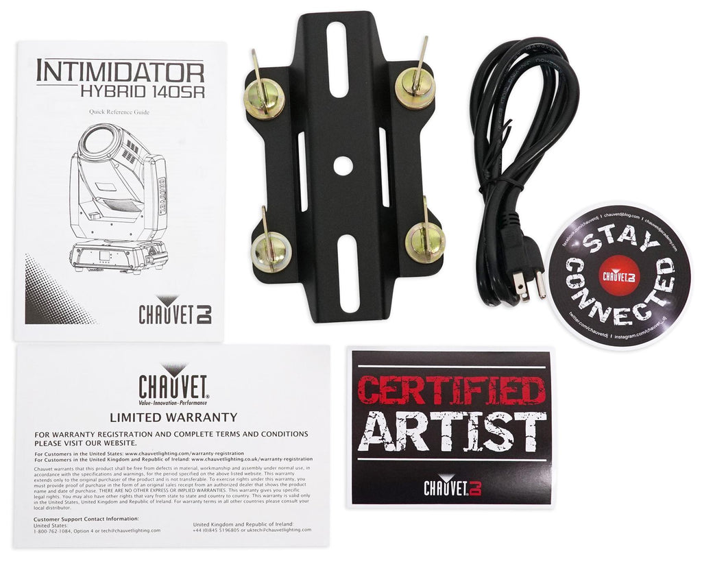 Chauvet DJ Intimidator Hybrid 140SR Moving Head Light+Facade+Fogger+Headphones