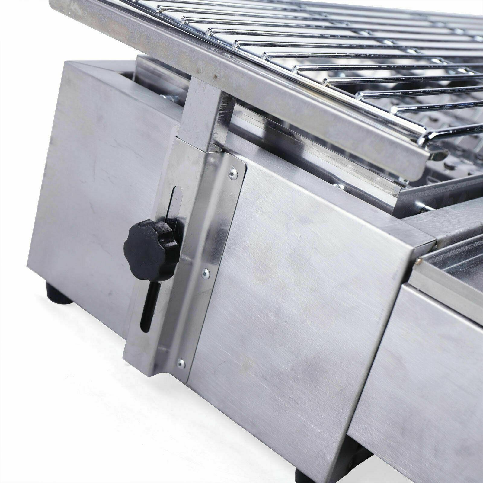 LarGas Grill Outdoor Party 8 Burner BBQ Grill Commercial Adjustable Height