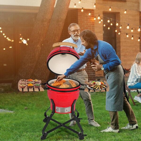 18 Inch Charcoal Grill Multiple CooSmoke Bake Roast For Courtyard Party US