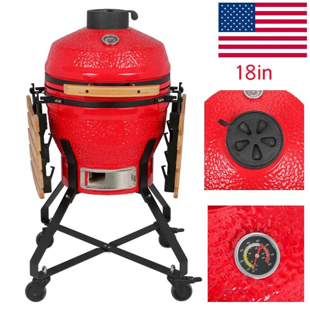 18 Inch Charcoal Grill Multiple CooSmoke Bake Roast For Courtyard Party US