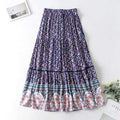 bohemian casual beach skirt