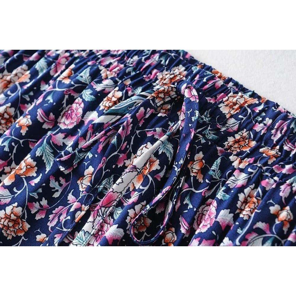 bohemian casual beach skirt