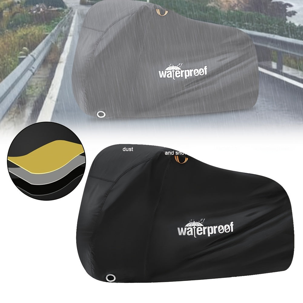 Outdoor Bike Motorcycle Cover Waterproof UV Protection Heavy-Duty 210T Fabric With Lock Hole For MTB Road Bikes Protection Case